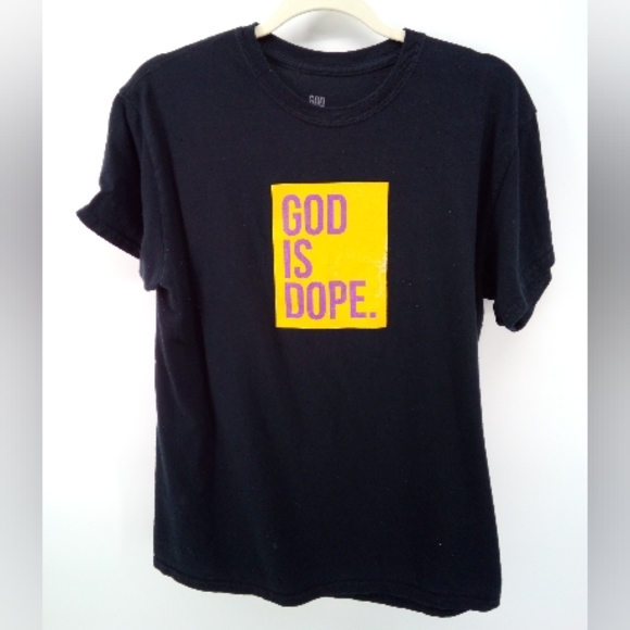 God Is Dope Kobe Bryant Mamba 24 100% Ringspun Cotton Black Tee M Men's - Picture 5 of 6
